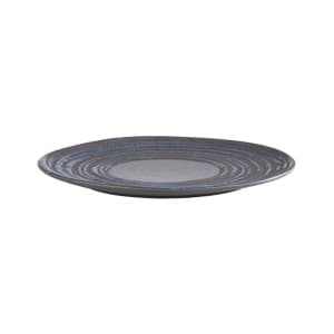 634-APS85028 10 1/2" Round Melamine Dinner Plate, Grey/Blue