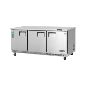 545-ETBF3 71 1/8" W Undercounter Freezer w/ (3) Sections & (3) Doors, 115v