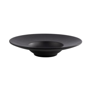 634-APS85098 10 oz Round Melamine Soup Plate, Black
