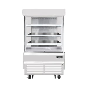 545-EOMV36W28S 37 1/4" Vertical Open Air Cooler w/ (4) Levels, White, 115v