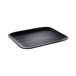 634-APS85068 Rectangular Serving Tray - 12 3/4" x 10 1/2", Melamine, Black