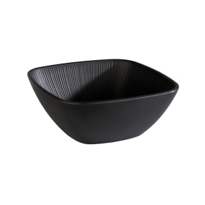 634-APS85071 50 7/10 oz Square Melamine Bowl, Black
