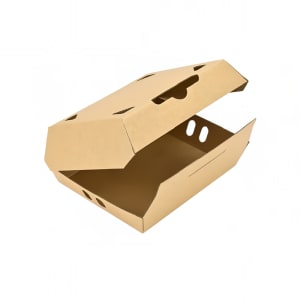 909-RFVSNKL #ReadyFresh® Vented Hot Snack Container - 6 3/8" x 5" x 2 1/4", Kraft