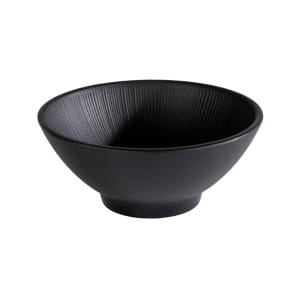 634-APS85069 16 oz Round Melamine Ramen Bowl, Black