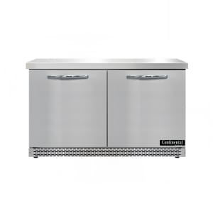 160-SWF48NFB 48" W Worktop Freezer w/ (2) Sections & (2) Doors, 115v