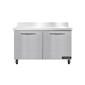 Continental SW48NBS 48&quot; Worktop Refrigerator w/ (2) Sections, 115v