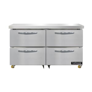 160-SWF48NUD 48" W Undercounter Freezer w/ (2) Sections & (4) Drawers, 115v