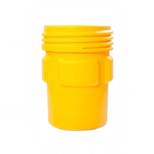 437-1690 95 gal Overpack Poly Drum w/ Screw On Lid, Yellow