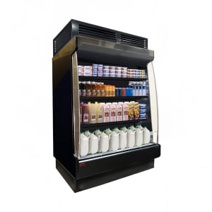 367-SCOD35E4LLBB 51" Vertical Open Air Cooler w/ (4) Levels, 115/208-230v/1ph