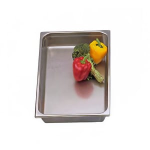 969-1408 8 qt Rectangular Chafer Food Pan, Stainless Steel