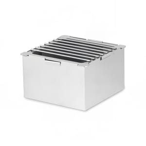 969-1541 8" Square Lexus Riser w/ Sterno Holder - 5"H, Stainless Steel