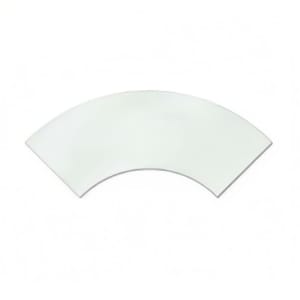 969-02508AC Quarter-Circle Riser Shelf - 25"L x 8"W, Acrylic, Clear