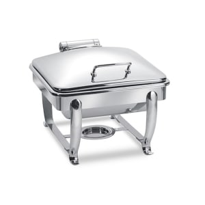 969-3914S 6 qt Square Induction Chafer w/ Hinged Lid, Stainless Steel