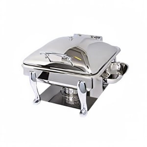 969-3934S 6 qt Square Induction Chafer w/ Hinged Lid, Stainless Steel