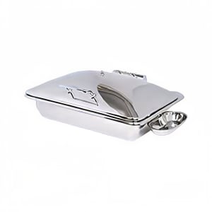 969-3935 8 qt Oblong Induction Chafer w/ Hinged Lid, Stainless Steel