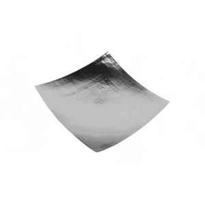 969-5318H 18" Square Tray, Hammered Stainless Steel