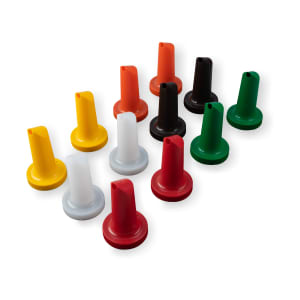 028-PS204AST00 PourPlus™ Spout w/ Integrated Neck - Polyethylene, Assorted Colors