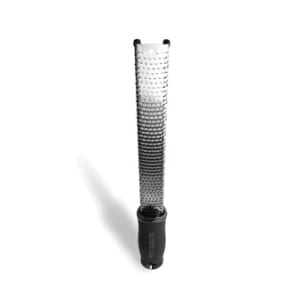 347-446020 12" Zester/Grater w/ Black Plastic Handle, Stainless