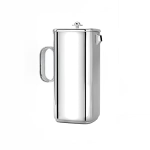 969-7240 64 oz Java Square Coffee/Tea Pot w/ Hinged Lid, Stainless Steel