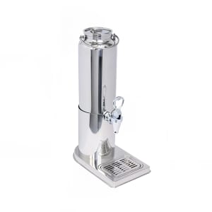 969-7561 3 qt Milk Dispenser w/ Ice Chamber, Stainless Steel