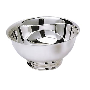 969-7008 8" Round Paul Revere Bowl w/ Pedestal Base, Stainless Steel