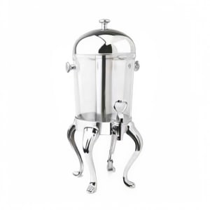 969-7552 2 gal Beverage Dispenser w/ Ice Chamber, Stainless Steel