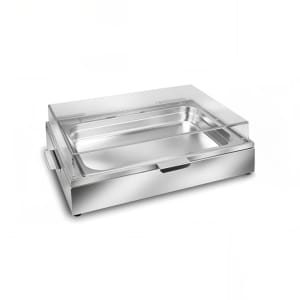 969-9080 8 qt Cold Rectangular Chafer w/ Hinged Lid 