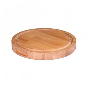 969-9670 18" Round Carving Station Board - Wood