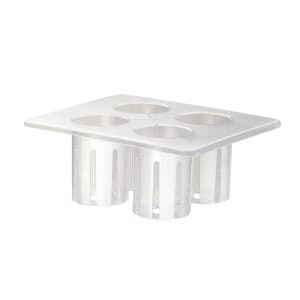 151-3300RACK 4 Compartment Salad Dressing Caddy - Polycarbonate, Clear