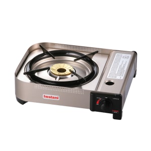 151-4010I Butane Stove w/ Brass Burner - 13 3/10" W x 11 9/10"D x 3 7/10" H, Aluminum