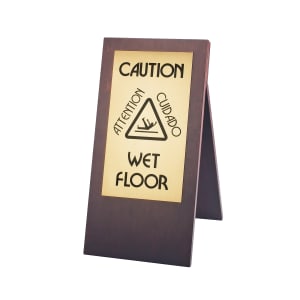 151-85252 Bamboo Wet Floor Sign, 12 x 17 1/2 x 22"