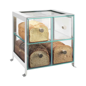 151-158674 BPA Free Bread Case, 14 x 13 x 14 1/2", Silver