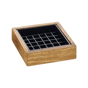151-330499 4" Square Drip Tray, Reclaimed Wood