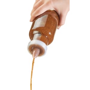 151-330028JP Juice Lid w/ Fine-Tip Spout for 3300 28 Dressing Bottle - Plastic, Clear