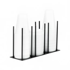 151-1516413 Lid Dispenser w/ (4) 4" Round Slots, BPA Free