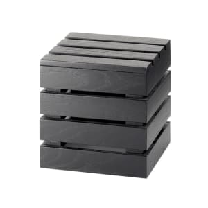 151-1944996 9" Square Display Riser Crate - 9"H, Midnight Bamboo
