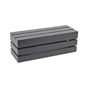 151-1943796 Rectangular Display Riser Crate - 20"L x 7"W x 7"H, Midnight Bamboo