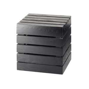 151-19441296 12" Square Display Riser Crate - 12"H, Midnight Bamboo