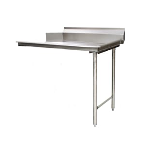 241-CDTR36164 36" Straight Clean Dishtable - L-R, 8" Backsplash, 16 ga 430 Stainless