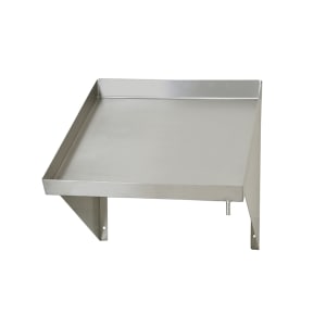 241-606641 Solid Wall Mounted Rack Shelf, 21"W x 21"D, Stainless