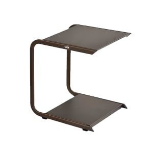 185-196H41 18" Square Outdoor Low Side Table - Aluminum, Bronze