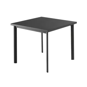 185-303ABLACK 40" Square Star ADA Table w/ Solid Top & Tubular Legs - Steel, Antique Black