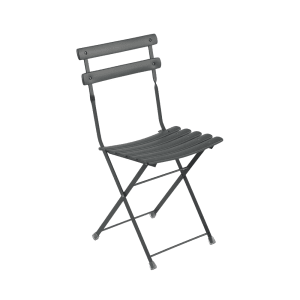 185-314AIRON Arc En Ciel Folding Side Chair - Steel Frame, Antique Iron