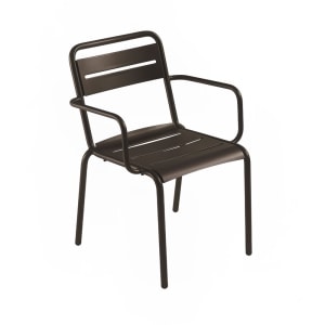 185-162BRONZE Star Indoor/Outdoor Stackable Armchair - Steel, Bronze