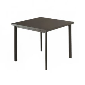 185-303ABRONZE 40" Square Star ADA Table w/ Solid Top & Tubular Legs - Steel, Antique Bronze