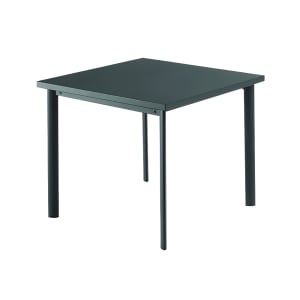 185-303AIRON 40" Square Star ADA Table w/ Solid Top & Tubular Legs - Steel, Antique Iron