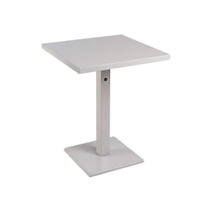 185-472KCEMENT 24" Square Outdoor Table - Steel, Cement