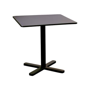 185-525BLACK 28" Square Darwin Indoor/Outdoor Table - Steel, Antique Black