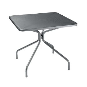 185-800AIRON 24" Square Cambi Indoor/Outdoor Table - Steel, Antique Iron