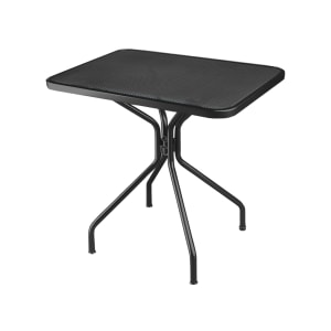 185-834BLACK Rectangular Indoor/Outdoor Cambi Table - 32" x 24", Steel, Antique Black